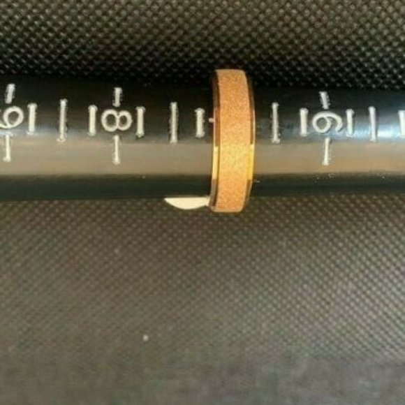 RS Covenant #1861 Stainless Steel Gold Rotating Band Ring Size 7 - Picture 4 of 4